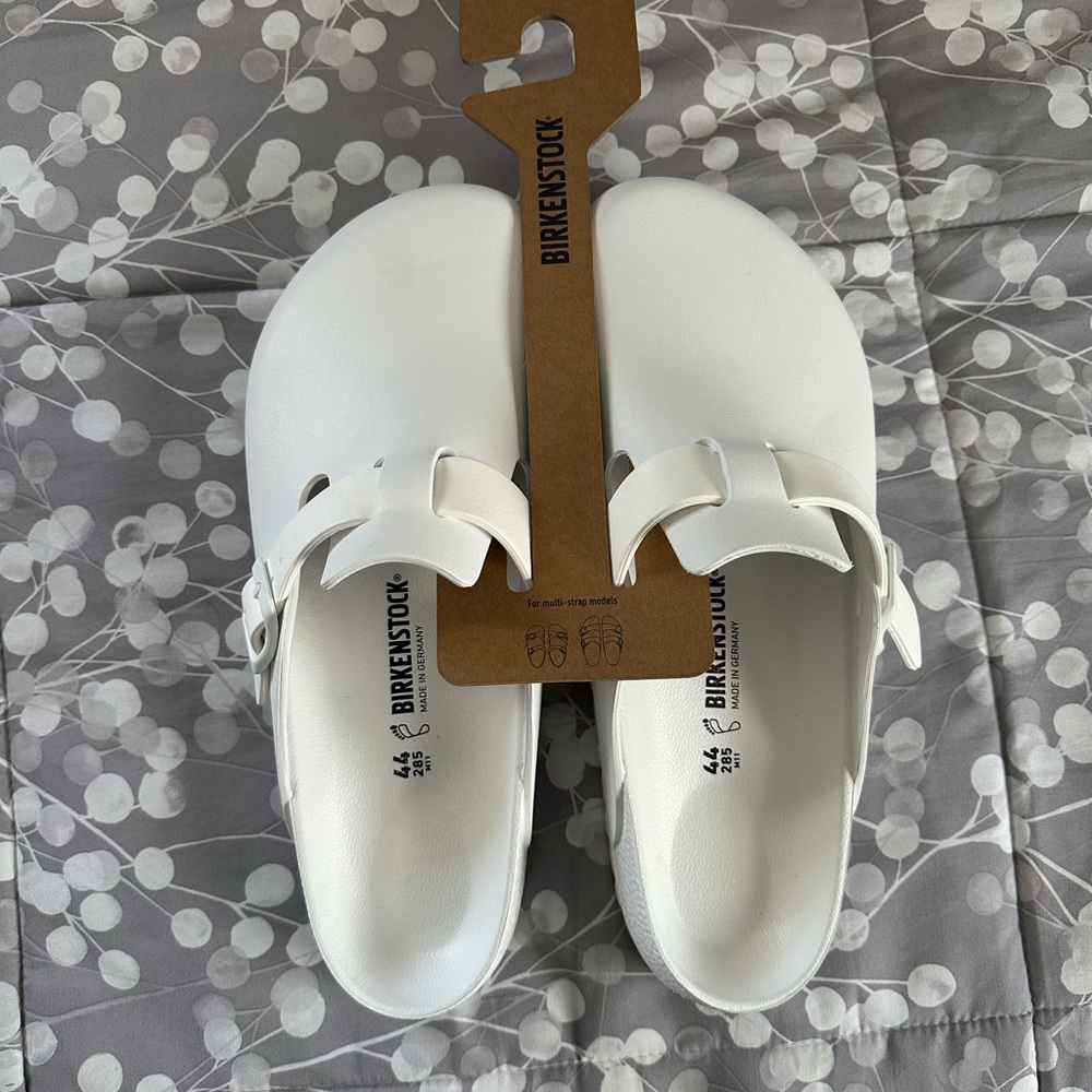 NEW size 44 Birkenstock Boston White EVA clog